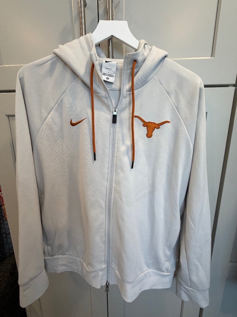 Nike University of Texas, Austin Longhorn Off-White Sweatshirt, Dry-fit Size L